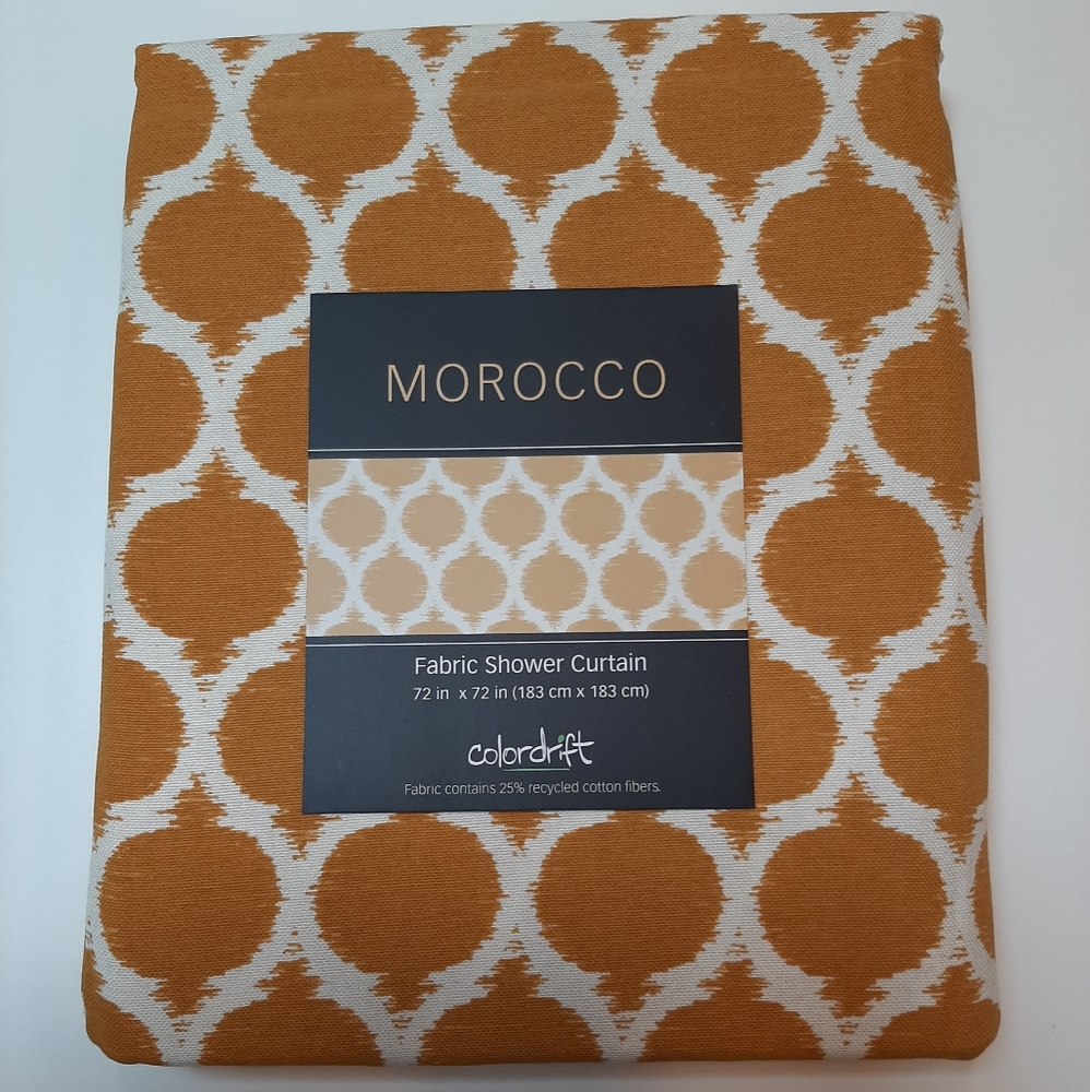 Colordrift Morocco Gold Shower Curtain